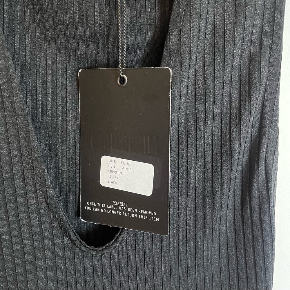 Missguided Jumpsuit Black Size 4 NWOT 004 - Picture 5 of 11